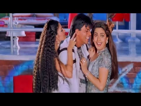 Mere Mehboob Mere Sanam  4K Video Song  Udit Narayan Alka Yagnik  Shah Rukh Khan Juhi Chawla