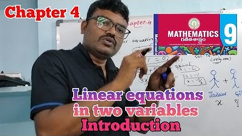 9th class mathematics/chapter 4/Linear equations in two variables introduction/AP state new syllabus