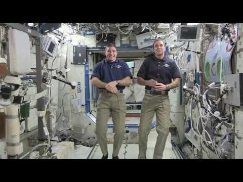 Space Station astronauts talk with ABC News