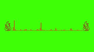 Green Screen Audio Spectrum Green Screen Animated Fire Line
