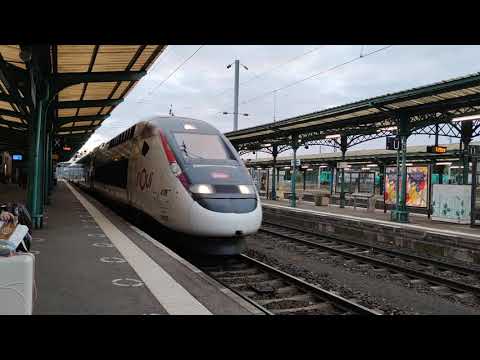 Arrivée d'un TGV Duplex InOui en gare de Thionville