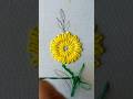 Yellow flower Embroidery|#ytshorts #trending #arts#embroidery #viral short#music#craft#beautiful