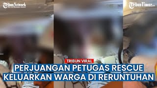 Menyedihkan! Detik-detik Penyelamatan Anak Lelaki Terjebak Reruntuhan Bangunan di Jalur Gaza