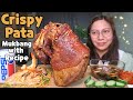 CRISPY PATA + PANCIT CANTON GUISADO | Mukbang Philippines