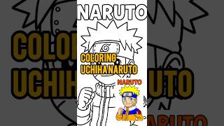 COLORING UCHIHA NARUTO #coloring #drawing #painting #digitalart #naruto #anime