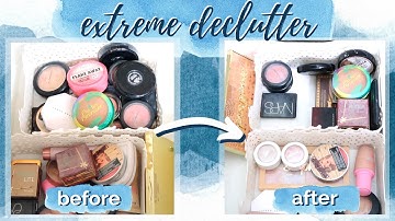 HUGE MAKEUP DECLUTTER: bronzers, contours, blushes and highlighters ✨
