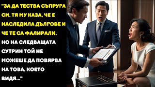 видео: Тя тества съпруга си, казвайки, че той е наследил дългове и те са ФАЛИРАЛИ... И НА СЛЕДВАЩАТА СУТРИН картинка: Тя тества съпруга си, казвайки, че той е наследил дългове и те са ФАЛИРАЛИ... И НА СЛЕДВАЩАТА СУТРИН
