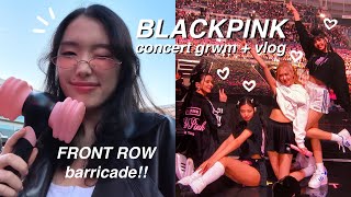 BLACKPINK LA CONCERT GRWM & VLOG: FRONT ROW BARRICADE, VIP soundcheck experience, outfit & makeup