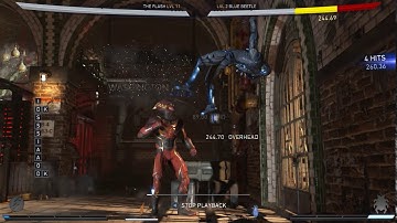 Injustice 2 Flash Combos//1 Meter//No Trait//Corner// Running Man Stance Set Up