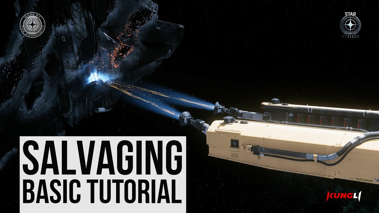 How to salvage with your Drake Vulture in Star Citizen - Salvage Basic ...