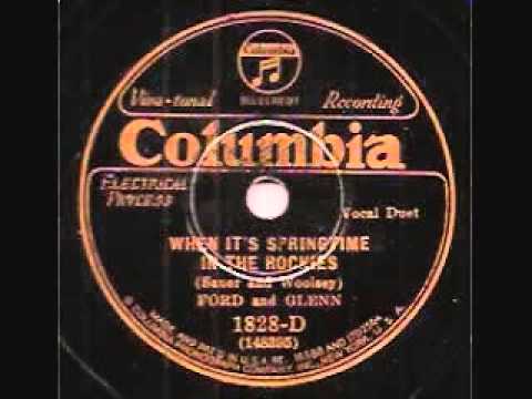 78 RPM-Ford & Glenn-When It's Springtime IN The Ro...