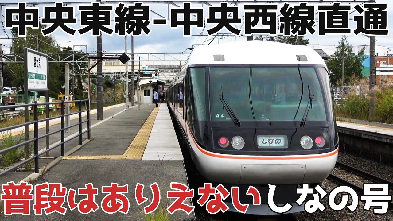 I rode the extremely rare Limited Express Shinano train, which