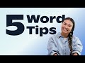 5 Word Tips to Save You Time | Microsoft 365