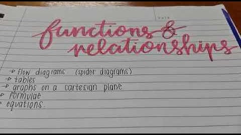 Grade 9 Introduction to Functions and Relationships