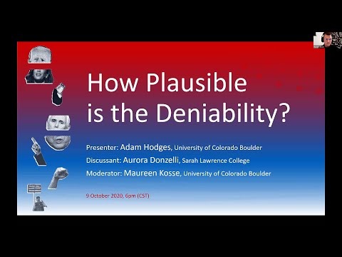 Talking Politics | Dr Adam Hodges "How Plausible is the Deniability? | 9 Oct 2020