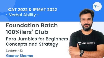 Para Jumbles for Beginners L22 l Foundation Batch - 100%ilers