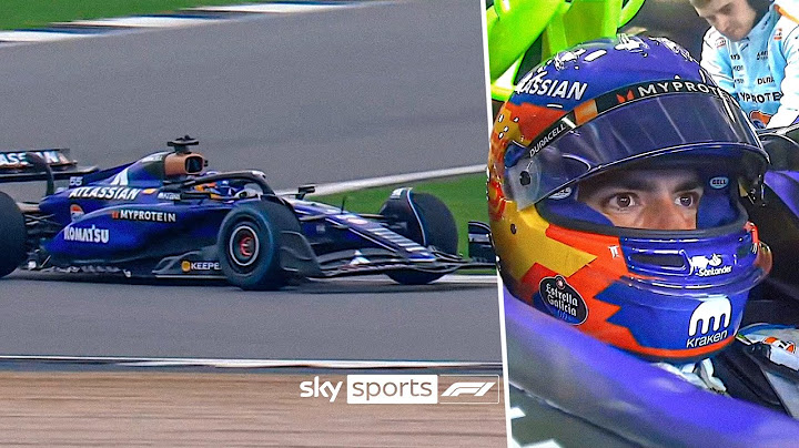 FIRST LOOK! Carlos Sainz drives 2025 Williams car at Silverstone 🔵⚪️