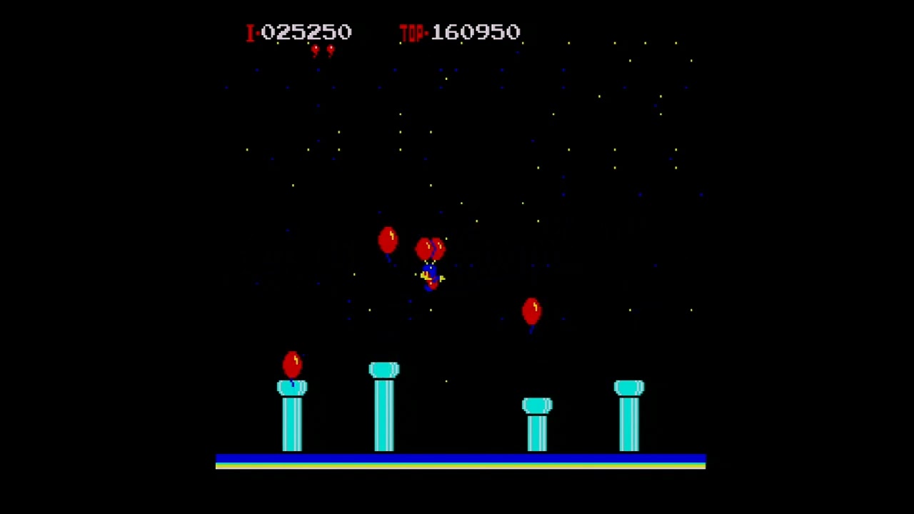 思った以上の移植度に驚かされたPC-8001mkIISR版『バルーンファイト