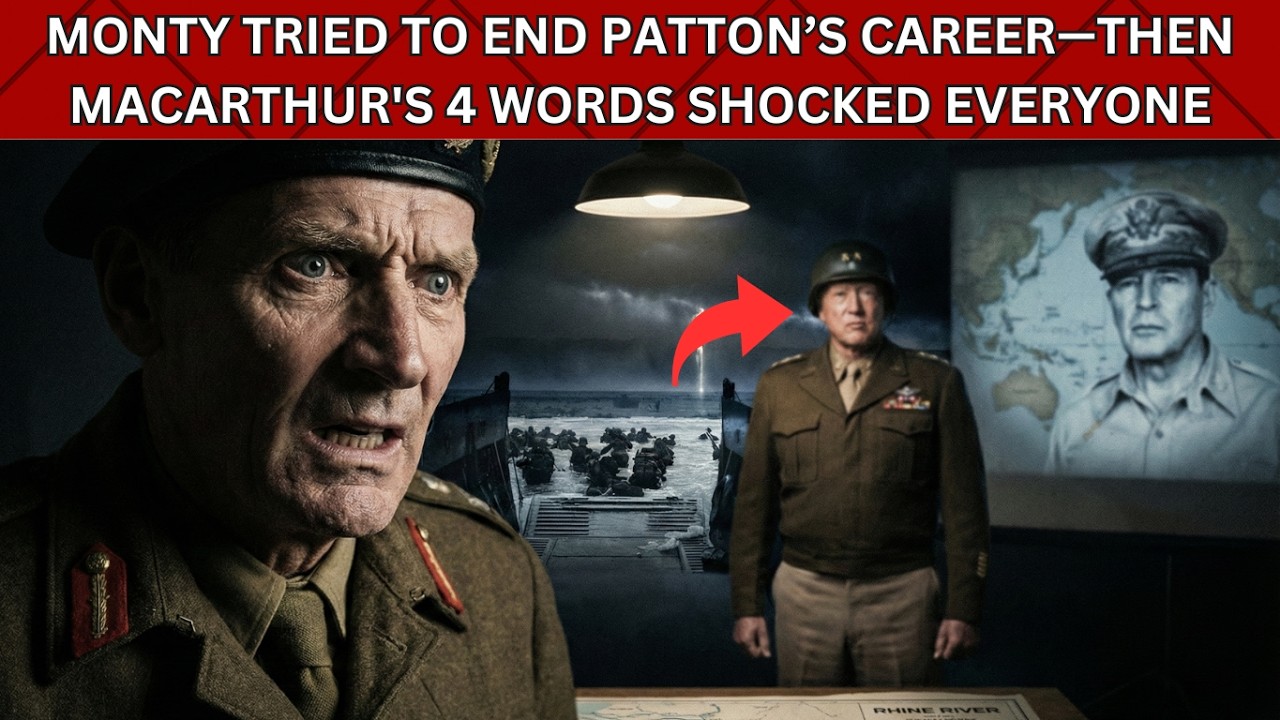 Monty Tried to End Patton’s Career—Then MacArthur's 4 Word Shocked Everyone