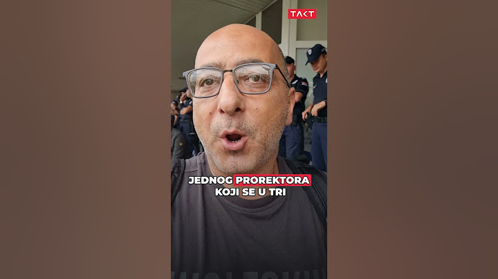 Šokiran sam činjenicom da su neki profesori upali na univerzitet zajedno sa policijom