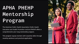APHA PHEHP Mentoring Program Webinar