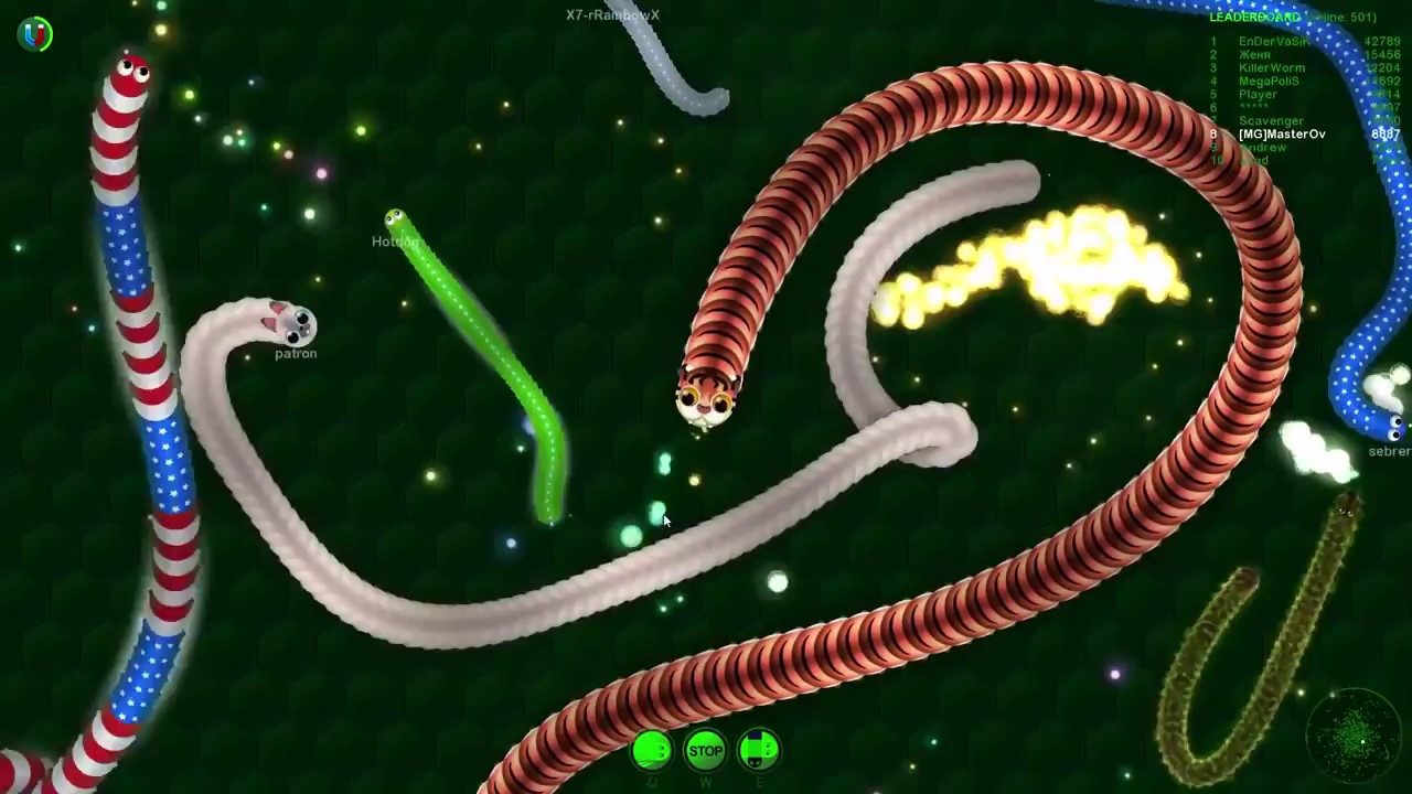 WORMAX IO WORLD'S BEST INVISIBLE TAKEDOWN TOP PLAYER HIGHSCORE GAMEPLAY   Games Like Slither io!