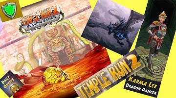 Karma Lee Dragon Dancer - Blazing Sands - Temple Run 2 - shild daily streak
