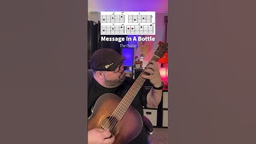 Thumbnail of Message In A Bottle by The Police Guitar Tutorial! #shorts #guitar #music #youtubeshorts #guitarra
