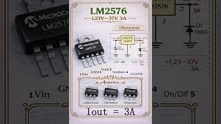 Понижающий импульсный регулятор напряжения Step down LM2576