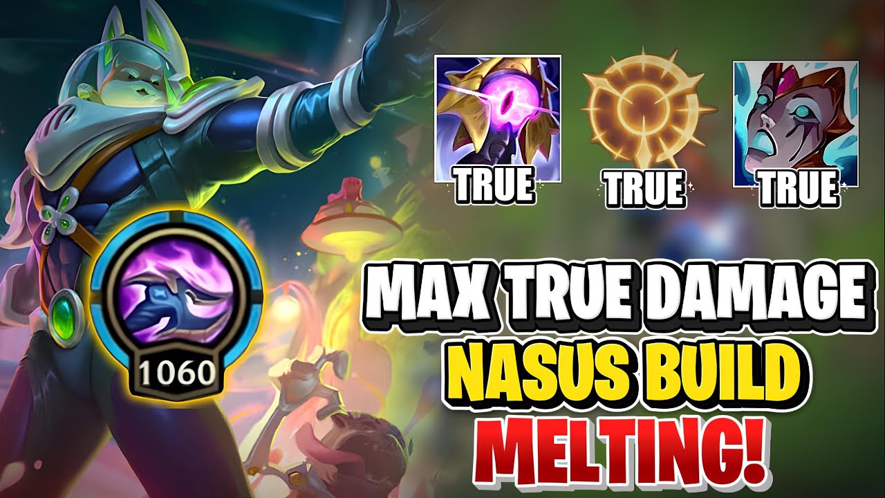 This Full True Damage Nasus Build Melts Everyone! Wild Rift (Runes & Build)