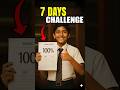 7 Days Topper Challenge 📚🚀 #shorts #studytips