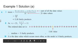 IB Math AA SL Core Ch 12A Measures of Center