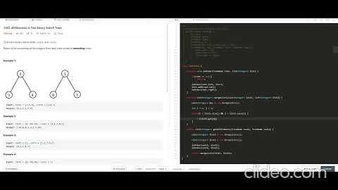 All Elements in Two Binary Search Trees