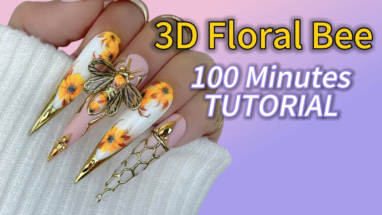 3D Floral Bee 🐝 FULL TUTORIAL 