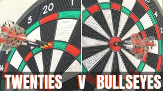 TWENTIES V BULLSEYES ON SOFT TIP BOARD - MANY STEEL TIP PLAYERS MOANING screenshot 5