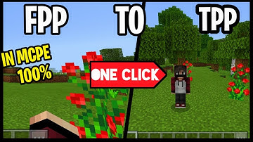 Change FPP TO TPP In One Click In MCPE | Minecraft | HyperBoyAbhi Gaming |