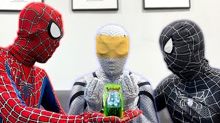 What If All Spider-Man in 1 HOUSE? | PRO 5 SUPERHERO TEAM | WHITE NOT GOOD ???: (live Action)