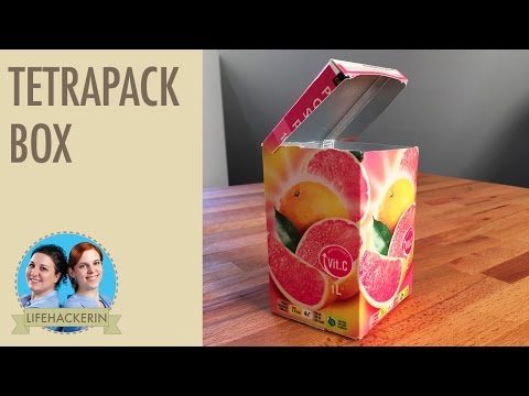 Aufbewahrungsbox aus Getränkekarton