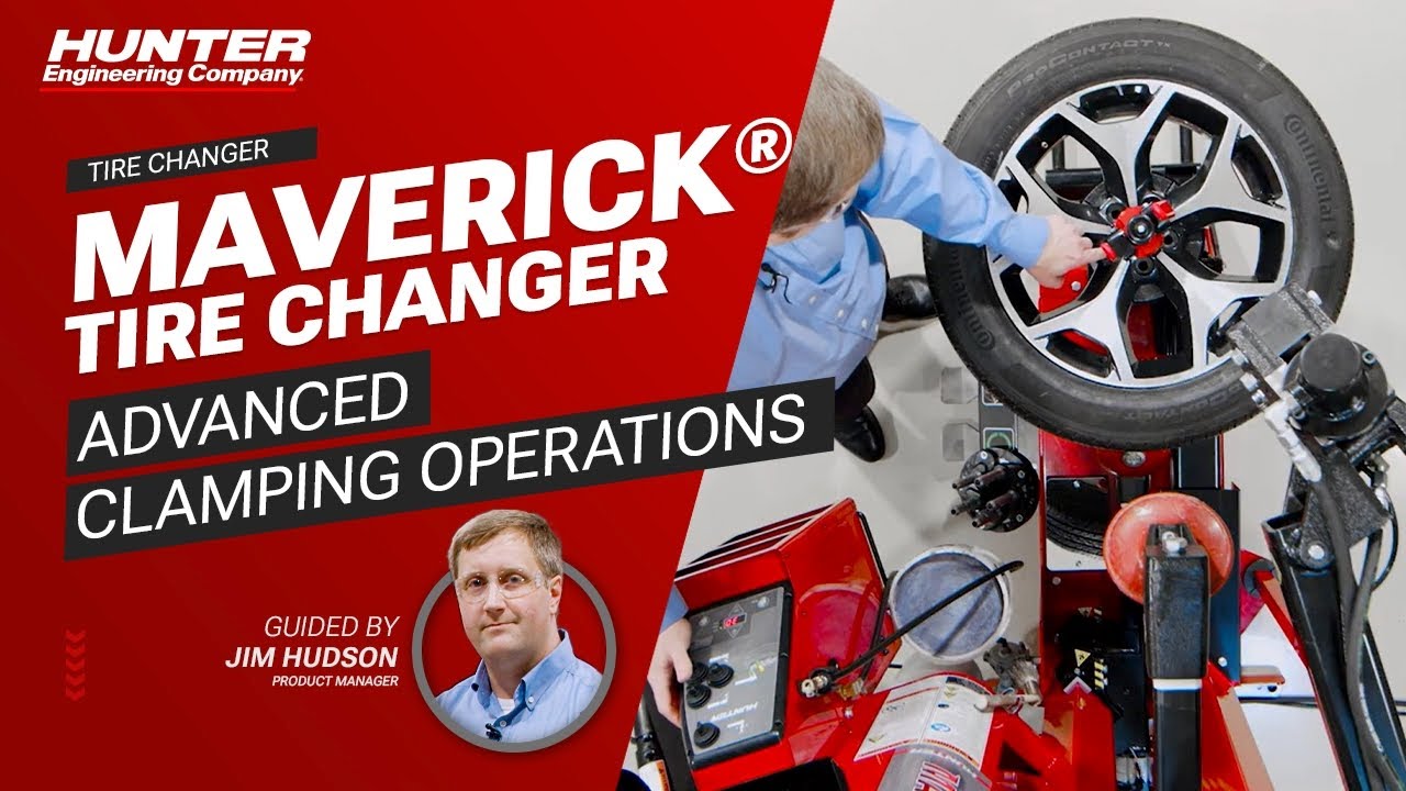 The Maverick® Tire Changer Advanced clamping operation YouTube