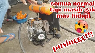 NIKMATNYA POTONG RUMPUT PAKAI SENAR UKURAN 2.2MM //nylon fishing line grass cutter