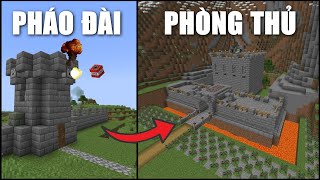 ✔ Minecraft : Xây Pháo Đài Phòng Thủ Mạnh Mẽ Nhất! - Phần 2