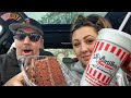 The Shake that’s made with an Entire Piece of Chocolate Cake! Portillo’s Famous Cake & Chicago Dogs!