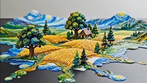 The Circle of Wheat  | Satisfying ASMR AI Loop Animation | From Flour to Desert to Flour Again