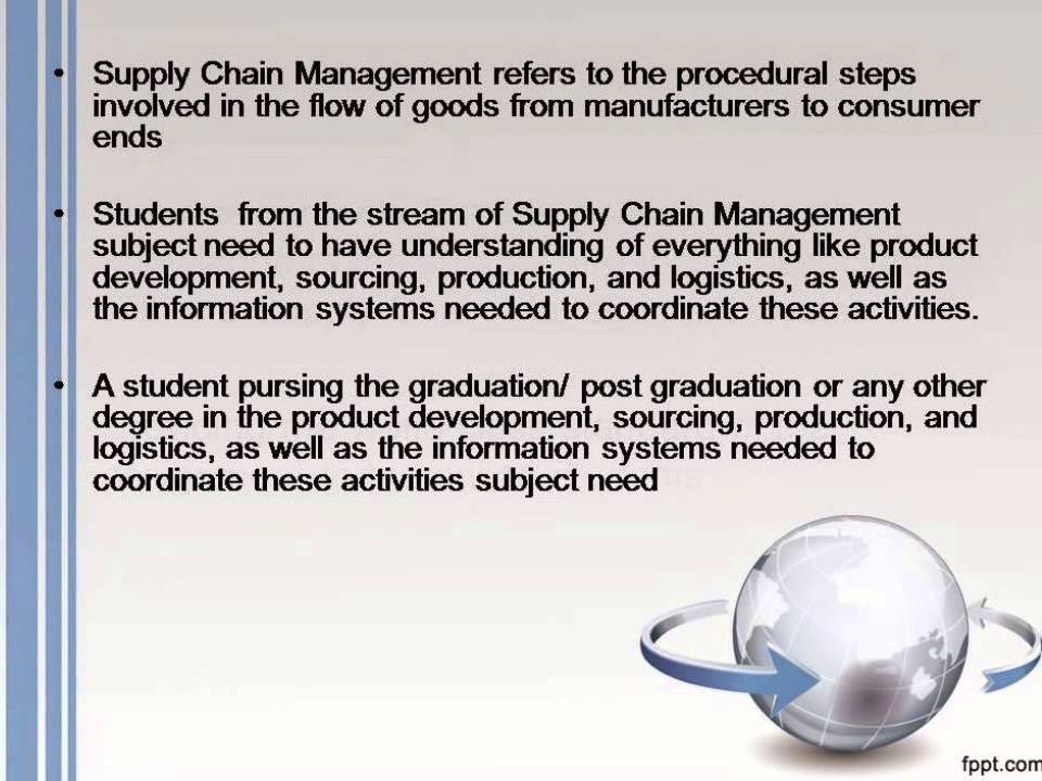 assignment supply chain management