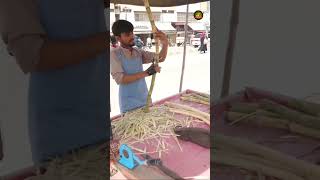 Shuger Cane Cutting Style Ganna Gaderi Street Food