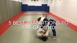 Judo newaza from Standing to Ground transitions