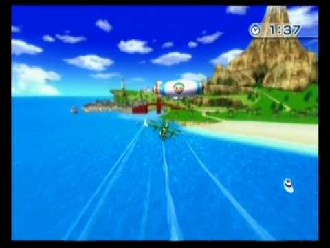 Wii Sports Resort - Island Flyover] It took be 2 hours, but I was finally  able to land on the edge of Summerstone Falls. : r/wii