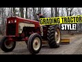 Gravel Driveway Repair With International Harvester Tractor // IH 424