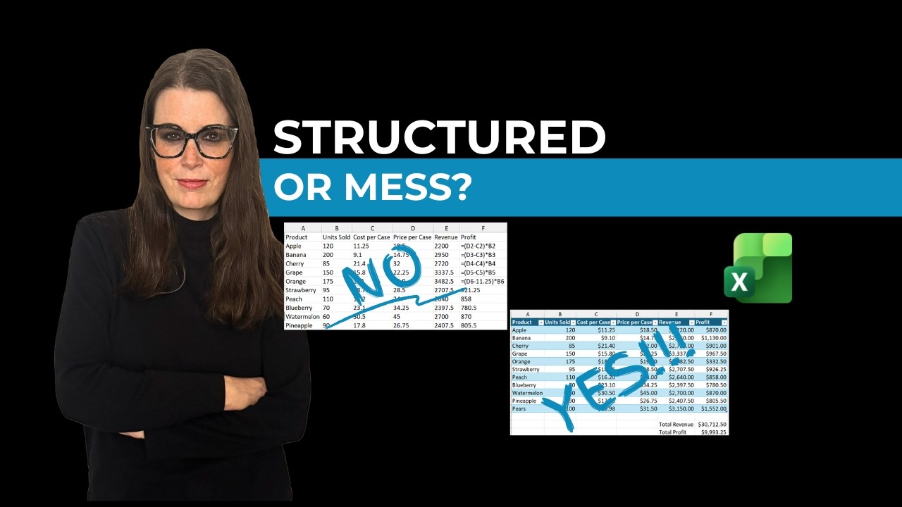 Design Structured Excel Models (Audit & Business-Ready) - YouTube
