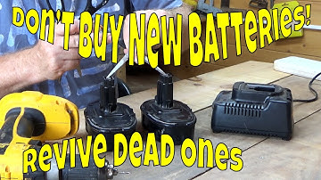 How to revive a dead rechargeable power tool battery easily